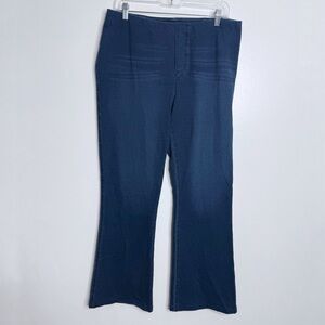 J. Jill Purejill Indigo Straight Leg Pull On Pants Size Medium